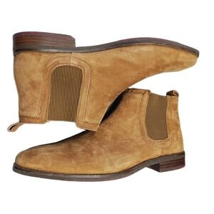 Mark Nason Chelsea Boots Mens Size 11.5 Brown Leather Almond Toe Slip On 68933